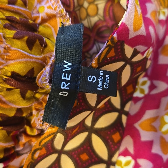 Drew Silky Wide Leg Patchwork Patterned Pants - Picture 5 of 9